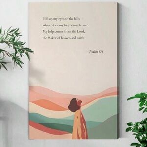 My Help Comes From the Lord Wall Art, 8x12